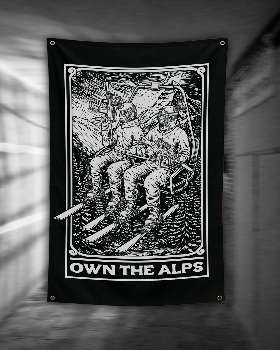 Drapeau Own the Alps