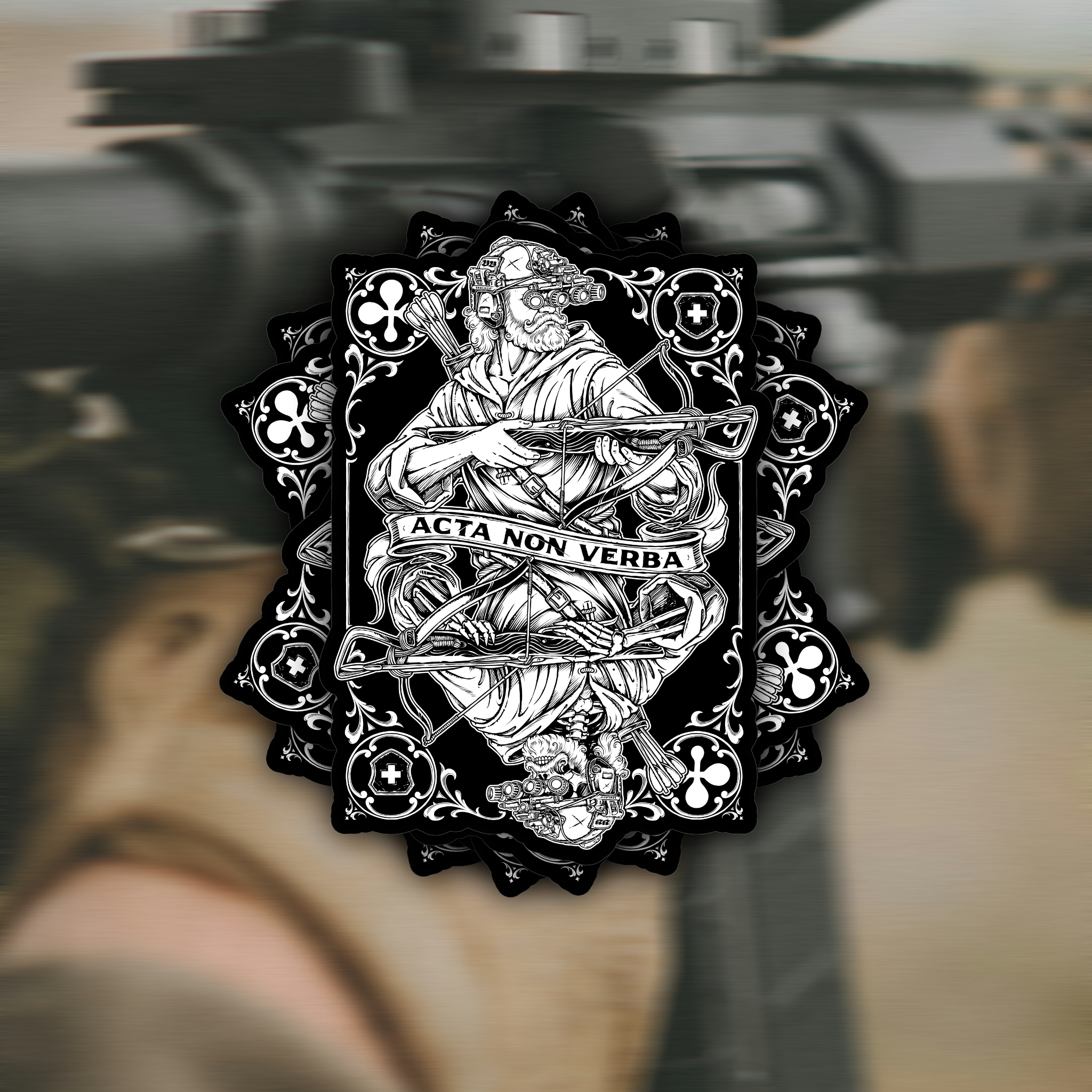Acta non verba Sticker