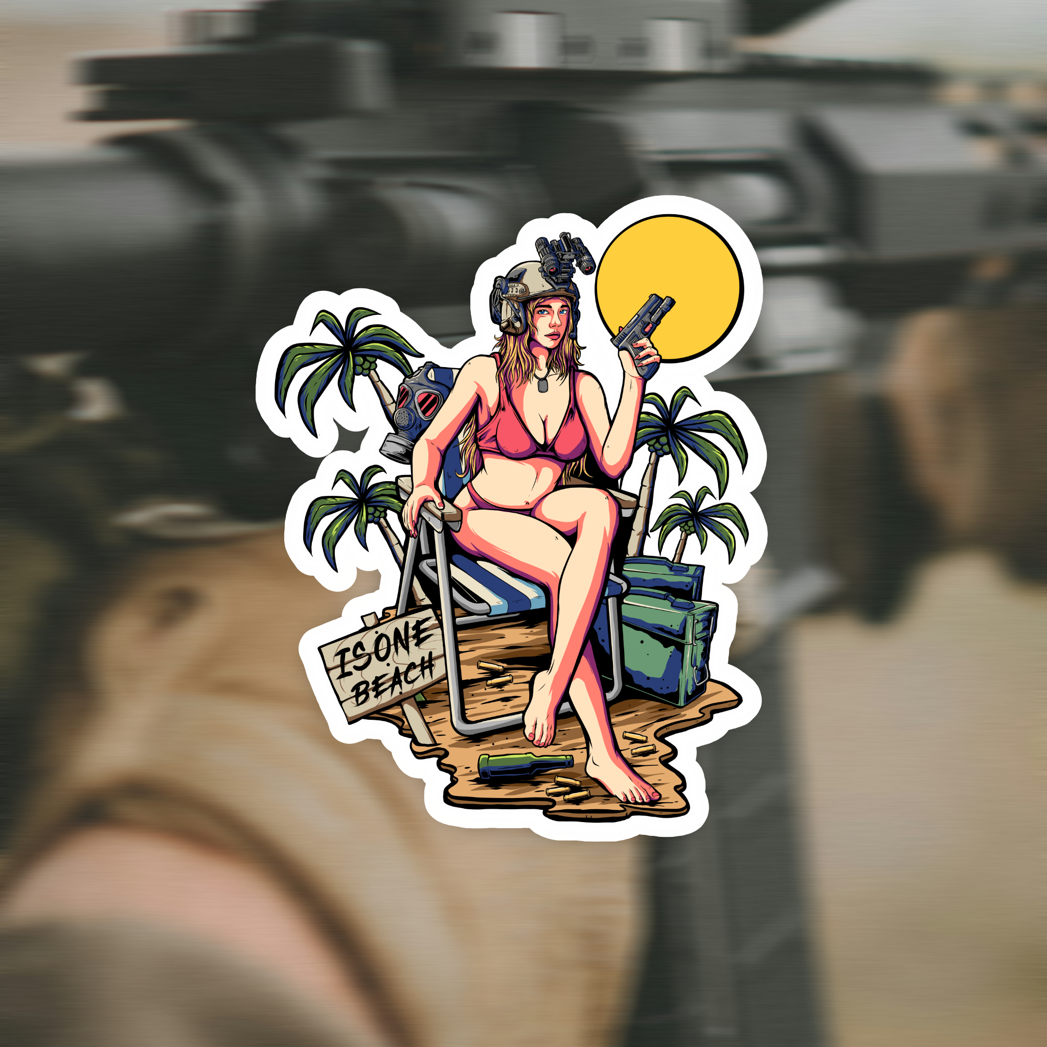 Sticker Isone Beach