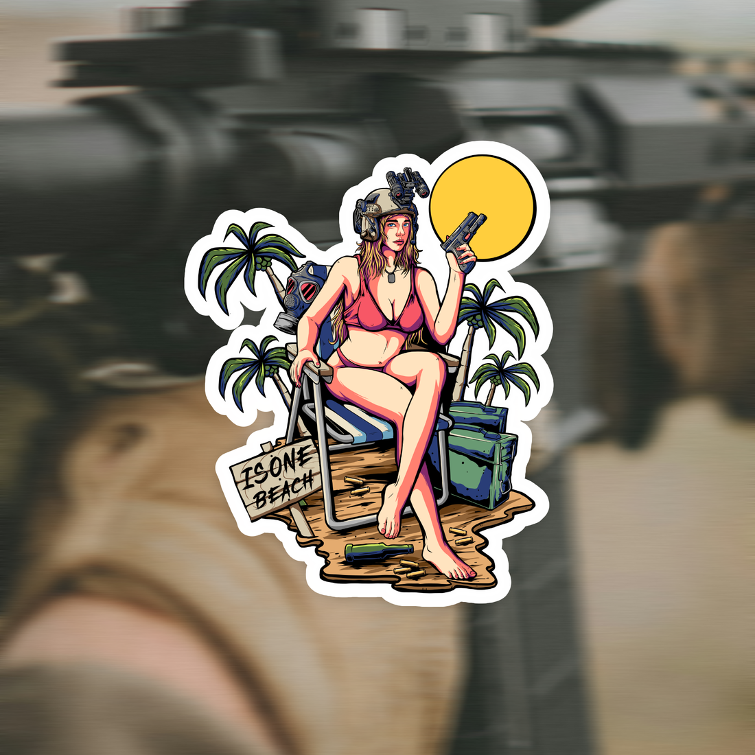Sticker Isone Beach