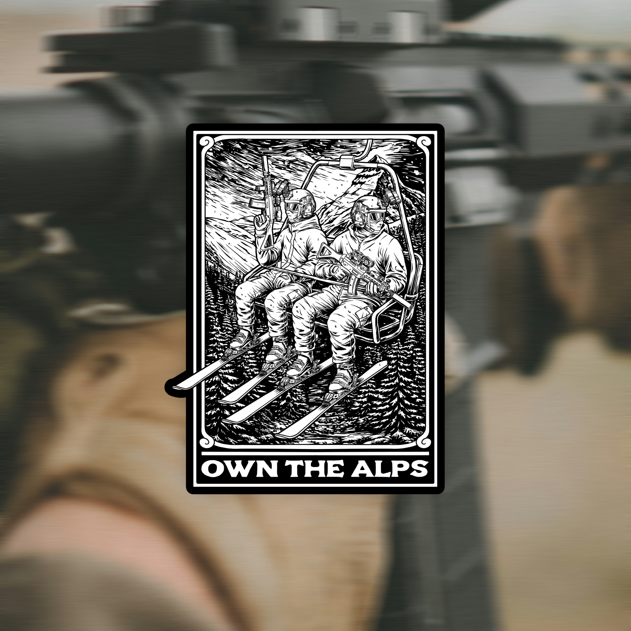 Own the Alps Sticker
