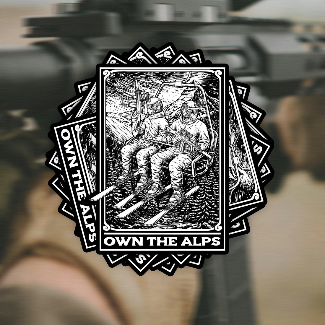 Own the Alps Sticker