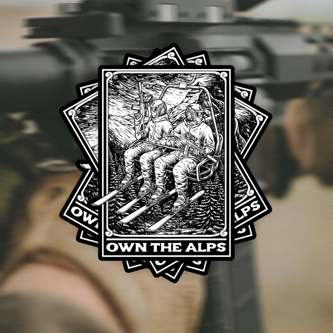 Own the Alps Sticker